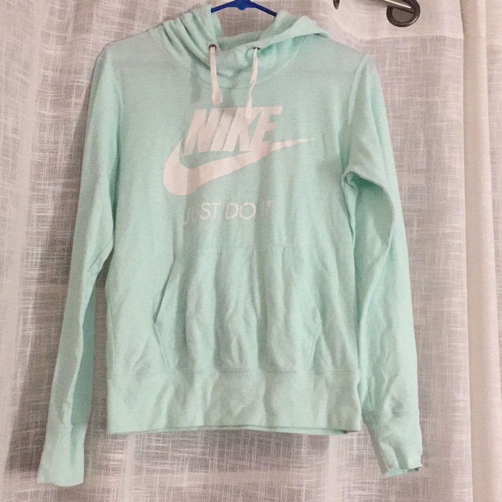 teal athletic pullover